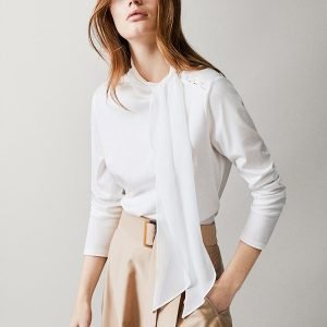 White shirt with stripes